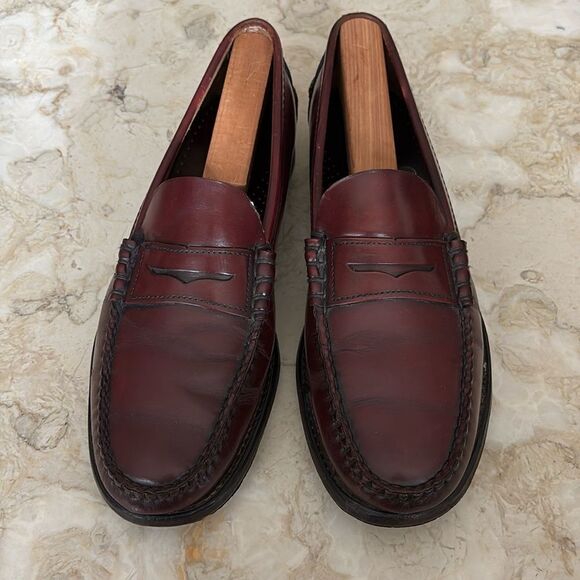 Sebago Classic Dan Leather Penny Loafers - Garnet - Picture 4 of 14